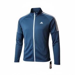 Adidas Golf Men’s Size Large 3 Stripe Jacket French terry full zip NWT
